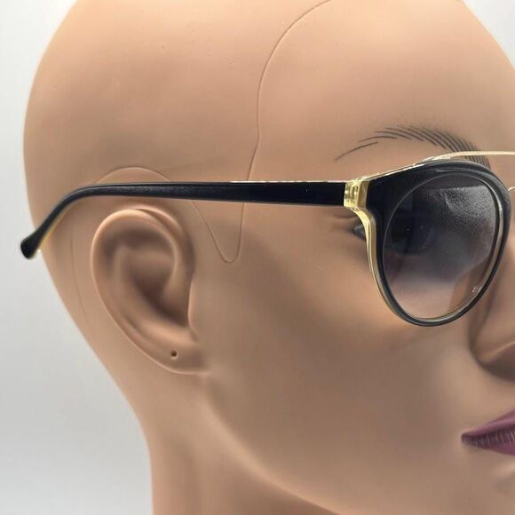 NOS Vintage Y2K Designer Sunglasses | Cole Haan | Black/Yellow Round Plastic main image 5